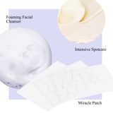Witch Hazel Spot Cream 30g, Hydrocolloid Pimple Spot Patches 108pcs, Hydrating Blemishes Face Wash 100ml, Face Moisturizer for Women & Men, 3 Step Spot Control Solutions, Complete Skin Care Kit